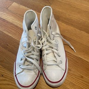Converse All Star High top Sneakers - youth size 3 - classic white